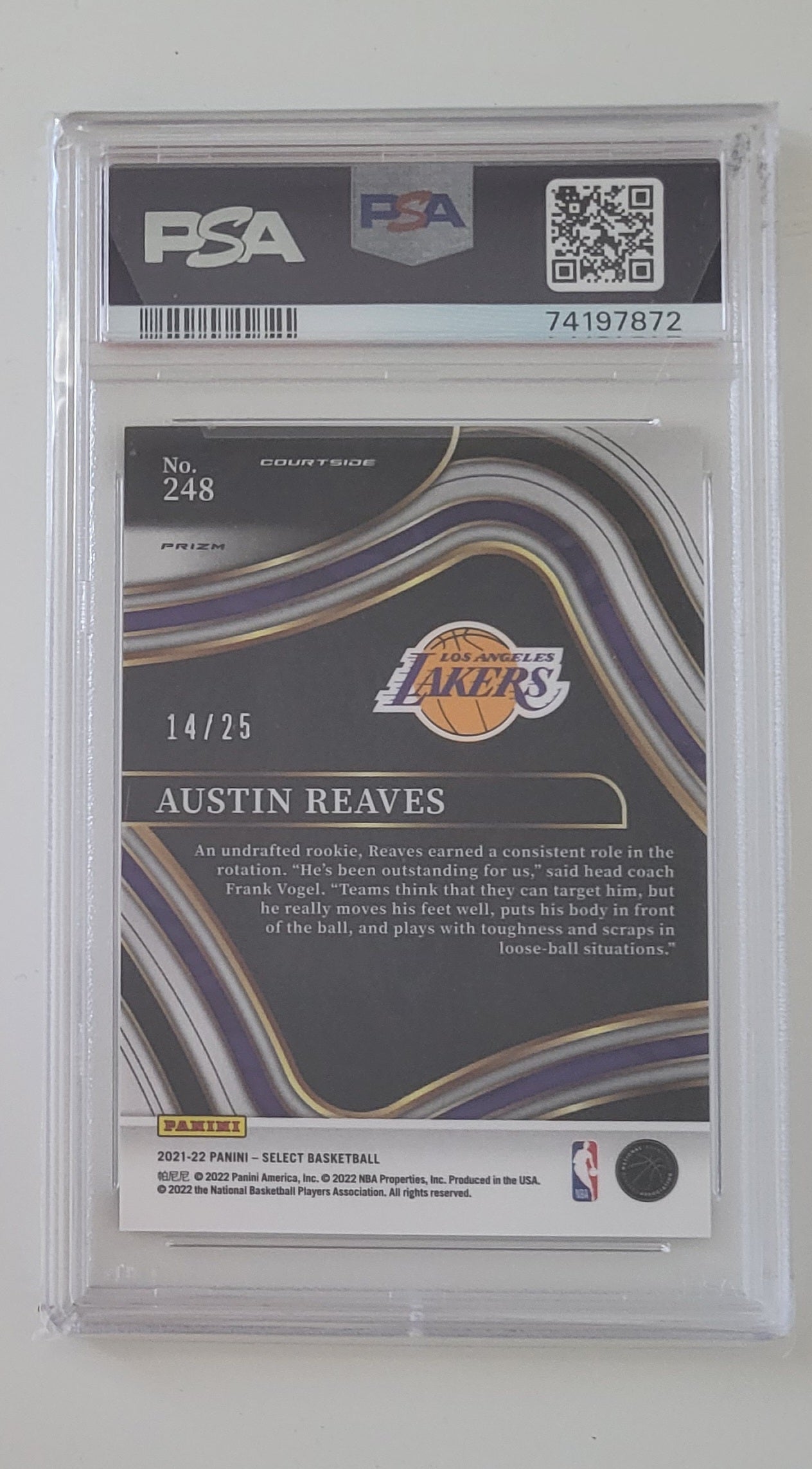 2021 Select Basketball Austin Reeves Tie Dye 10