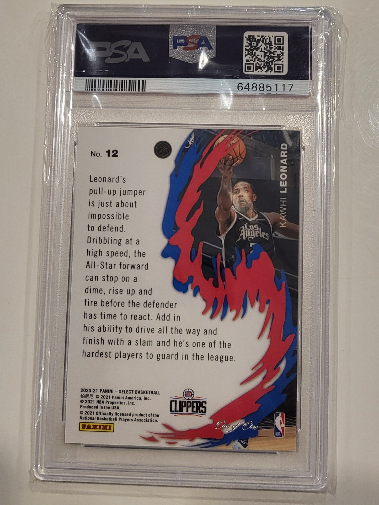 2021 Select Basketball Kawhi Leonard Black