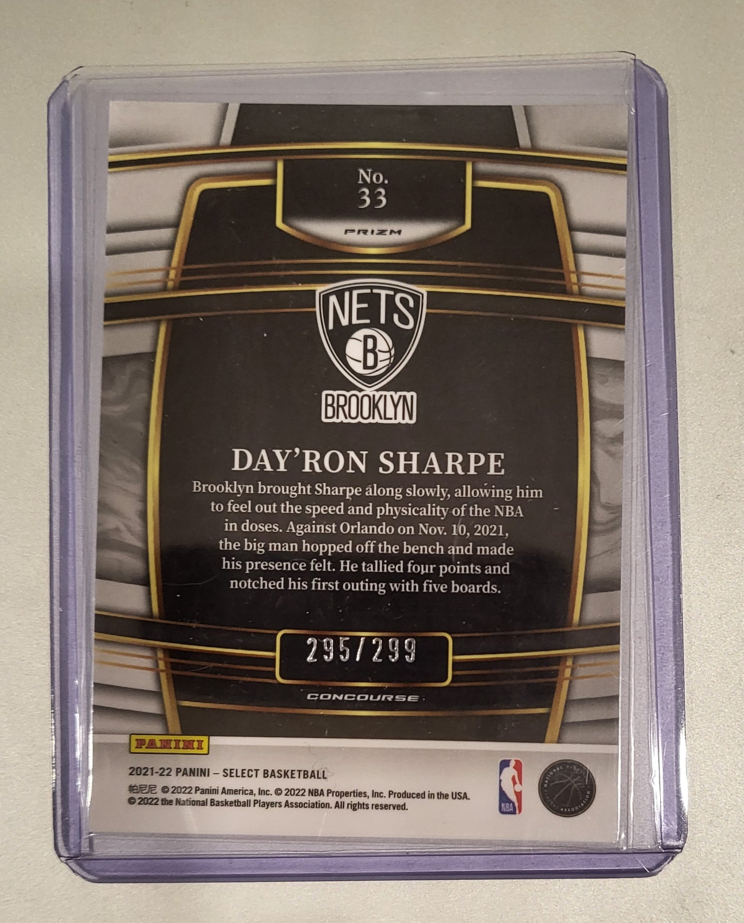 2021 Select Basketball Blue Day'Ron Sharpe