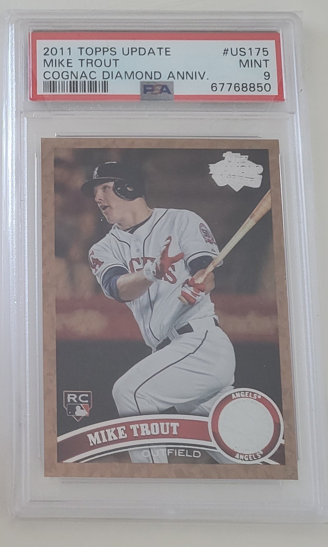 2011 Update Mike Trout Cognac Diamond 9